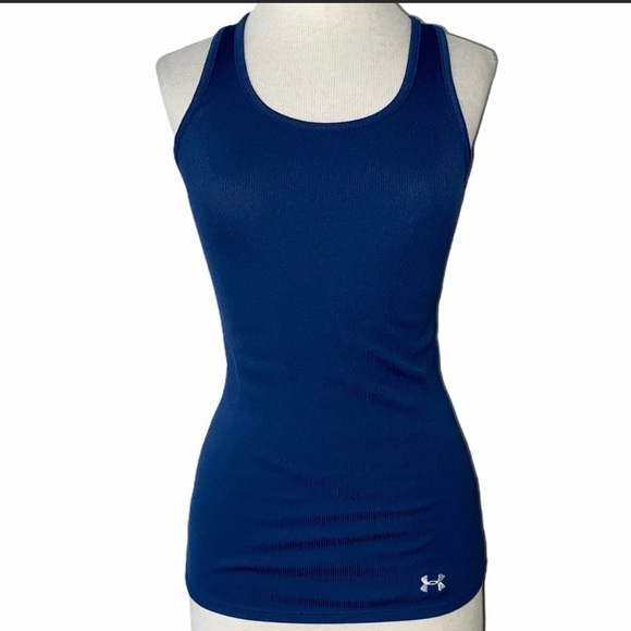 Under Armour Tops - UnderArmour Small Blue Small Fitted Tank Heat gear